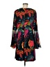 MSK Print Black Casual Dress Size M (estimated) - photo 2