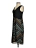 Amadi Argyle Black Teal Cocktail Dress Size XS - photo 5