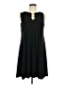 chiasso Solid Black Casual Dress Size M - photo 1