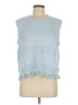 Shein 100% Polyester Blue Sweater Vest Size L - photo 1