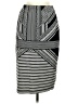 Max Studio Chevron-herringbone Gray Casual Skirt Size M - photo 1