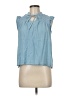 Pale Sky Blue Sleeveless Blouse Size M - photo 1