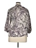 LC Lauren Conrad 100% Polyester Print Gray 3/4 Sleeve Blouse Size XL - photo 2