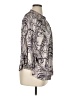 LC Lauren Conrad 100% Polyester Print Gray 3/4 Sleeve Blouse Size XL - photo 4