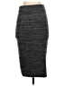 Intermix Solid Gray Casual Skirt Size S - photo 2