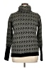 Ellen Tracy Chevron-herringbone Black Turtleneck Sweater Size XL - photo 1