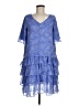 Assorted Brands Paisley Blue Cocktail Dress Size M - photo 1