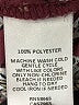 Halogen 100% Polyester Burgundy Long Sleeve Blouse Size L - photo 8
