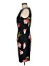 AGB Floral Black Cocktail Dress Size 6 - photo 5