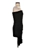 Stradivarius Solid Black Cocktail Dress Size S - photo 4