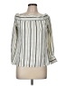 Bebe 100% Polyester Ivory 3/4 Sleeve Blouse Size M - photo 1