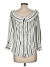 Bebe 100% Polyester Ivory 3/4 Sleeve Blouse Size M - photo 2