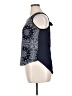 Julienne W. Blue Sleeveless Blouse Size XL - photo 5