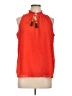 Collective Concepts Orange Sleeveless Blouse Size L - photo 1