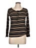 Splendid Brown Long Sleeve Henley Size L - photo 1