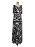 Chico's Animal Print Black Casual Dress Size Med (1) - photo 1