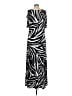 Chico's Animal Print Black Casual Dress Size Med (1) - photo 2