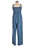 Old Navy 100% Cotton Solid Blue Jumpsuit Size XS - photo 2