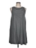 Mossimo Supply Co. Stripes Gray Casual Dress Size L - photo 1