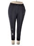 Torrid 100% Polyester Stars Gray Active Pants Size 2X Plus (2) - photo 1