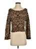 Divided by H&M Animal Print Brown Cardigan Size 4 - photo 1