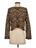 Divided by H&M Animal Print Brown Cardigan Size 4 - photo 2