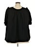 Scomchic 100% Polyester Black 3/4 Sleeve Blouse Size 3X - photo 1