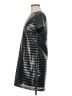 Olivaceous 100% Polyester Metallic Silver Cocktail Dress Size M - photo 5