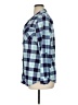 White Mark 100% Polyester Plaid Blue Long Sleeve Blouse Size XL - photo 5