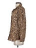 J. McLaughlin 100% Cotton Animal Print Brown Long Sleeve Button-Down Shirt Size XS - photo 5