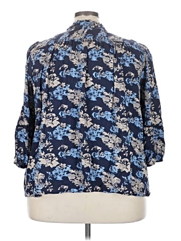 Caffé Marrakesh 3/4 Sleeve Button-Down Shirt (view 2)
