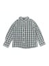 Crewcuts Outlet Checkered-gingham Green Long Sleeve Button-Down Shirt Size 3 - photo 1