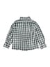 Crewcuts Outlet Checkered-gingham Green Long Sleeve Button-Down Shirt Size 3 - photo 2