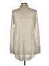 Dolce Cabo 100% Polyester Silver Cardigan Size L - photo 2
