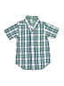 Classic Prep Plaid Green Short Sleeve Button-Down Shirt Size 2T - photo 1