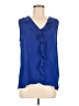 Vince Camuto 100% Polyester Blue Sleeveless Blouse Size M - photo 1