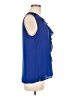 Vince Camuto 100% Polyester Blue Sleeveless Blouse Size M - photo 4