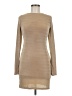 Mable Solid Tan Casual Dress Size M - photo 1
