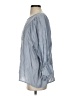 See and Be Seen Blue 3/4 Sleeve Blouse Size S - photo 5