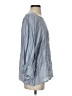 See and Be Seen Blue 3/4 Sleeve Blouse Size S - photo 4