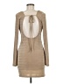 Mable Solid Tan Casual Dress Size M - photo 2