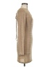Mable Solid Tan Casual Dress Size M - photo 4