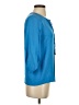 Diane von Furstenberg Blue 3/4 Sleeve Blouse Size 2 - photo 4