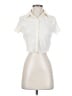 Shein Ivory Short Sleeve Blouse Size 2 - photo 1