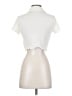 Shein Ivory Short Sleeve Blouse Size 2 - photo 2
