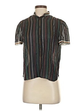 Rag & Bone Short Sleeve Silk Top