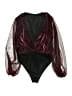 Shein 100% Polyester Burgundy Bodysuit Size L - photo 1