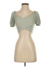 Shein Green Short Sleeve Top Size 2 - photo 1