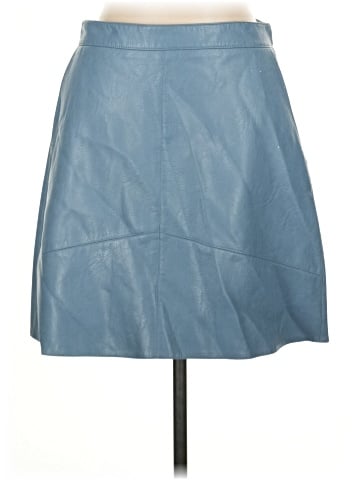 Zara Basic Faux Leather Skirt (view 1)