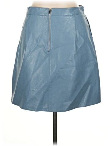 Zara Basic Faux Leather Skirt (view 2)